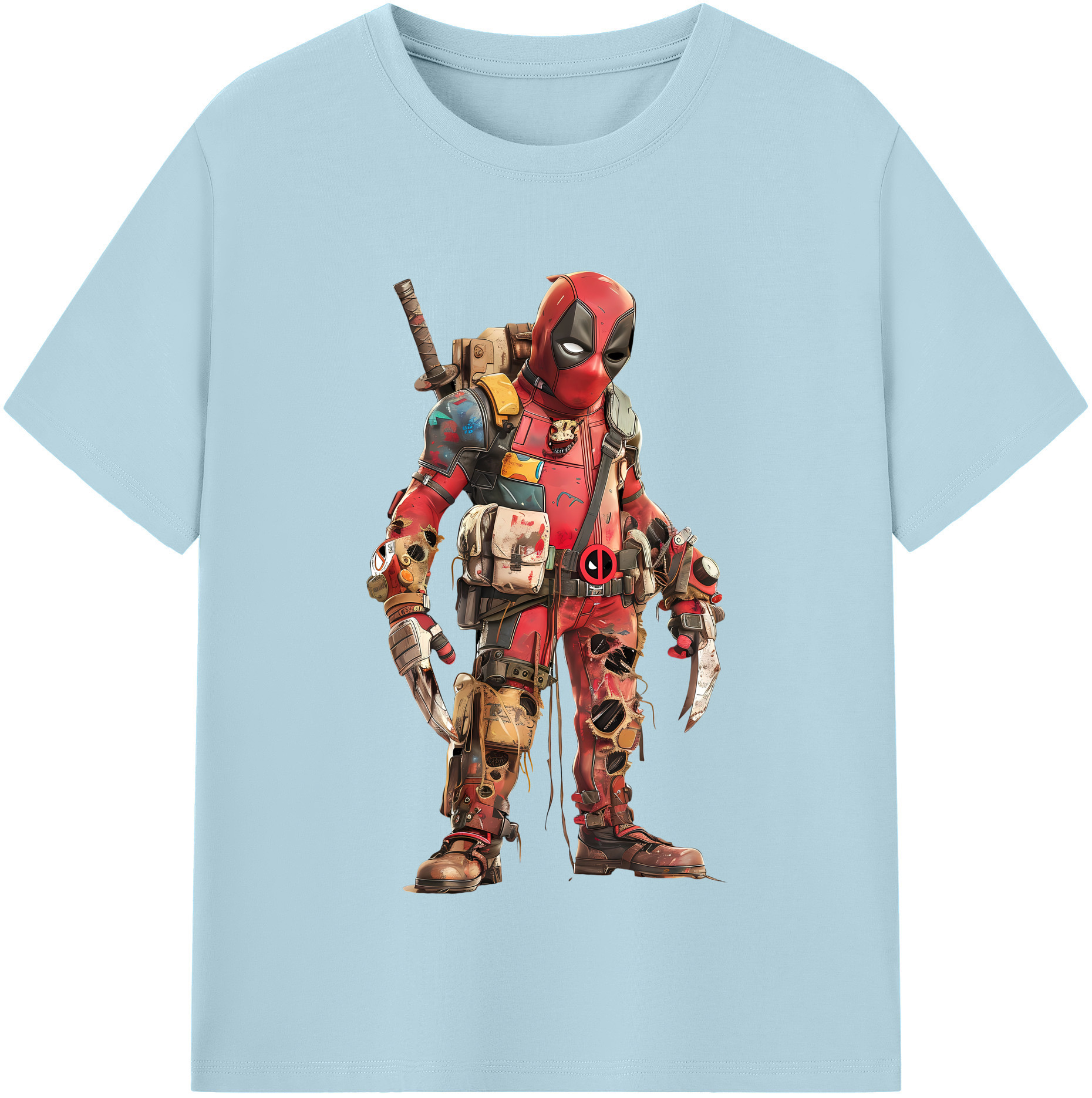 （画像用） Deadpool デッドプール 綿100％半袖Tシャツ（フロントプリント）